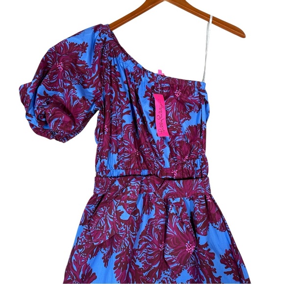 LILLY PULITZER Zelalynn One-Shoulder Cotton Maxi Dress - Picture 8 of 13